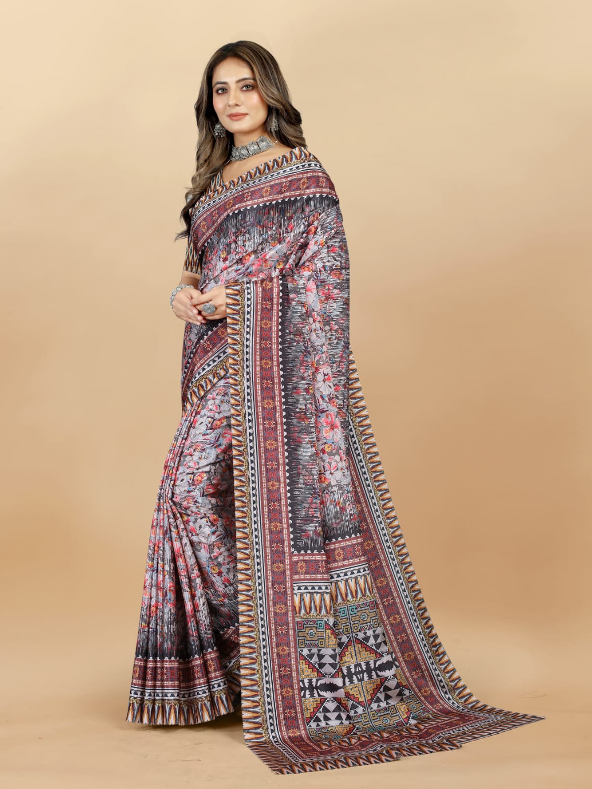 Shree Radha Raman Trendz Crepe Silk Digital Print Saree Catalog